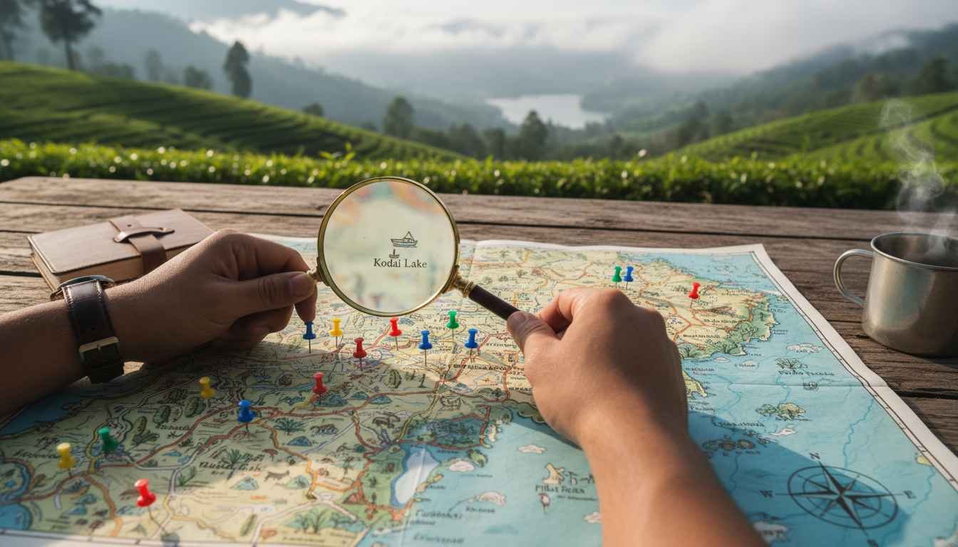 places to visit in kodaikanal with map