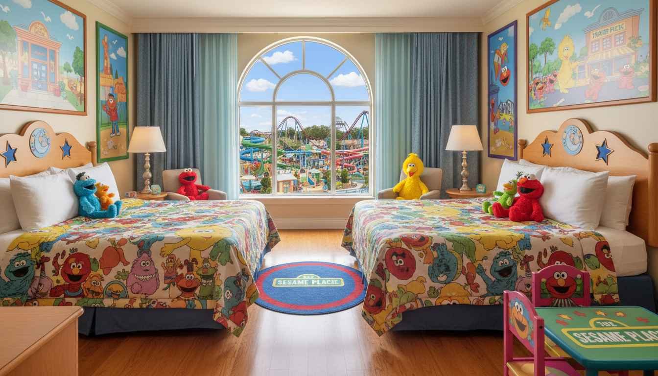where to stay when visiting sesame place