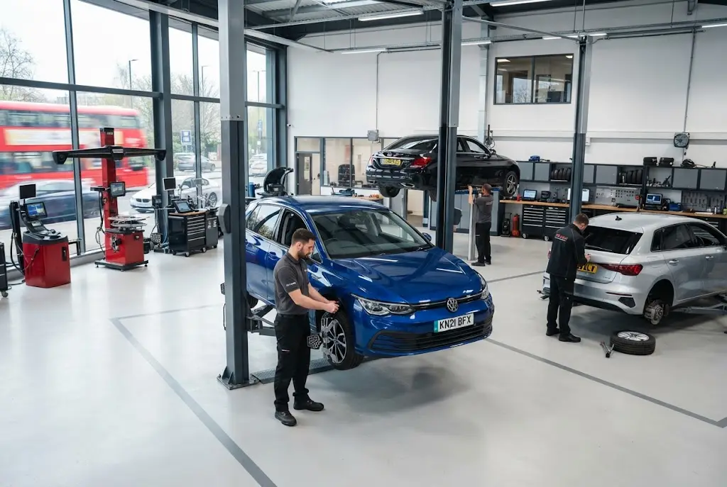 Garage chains providing automotive servicing and vehicle maintenance in the UK