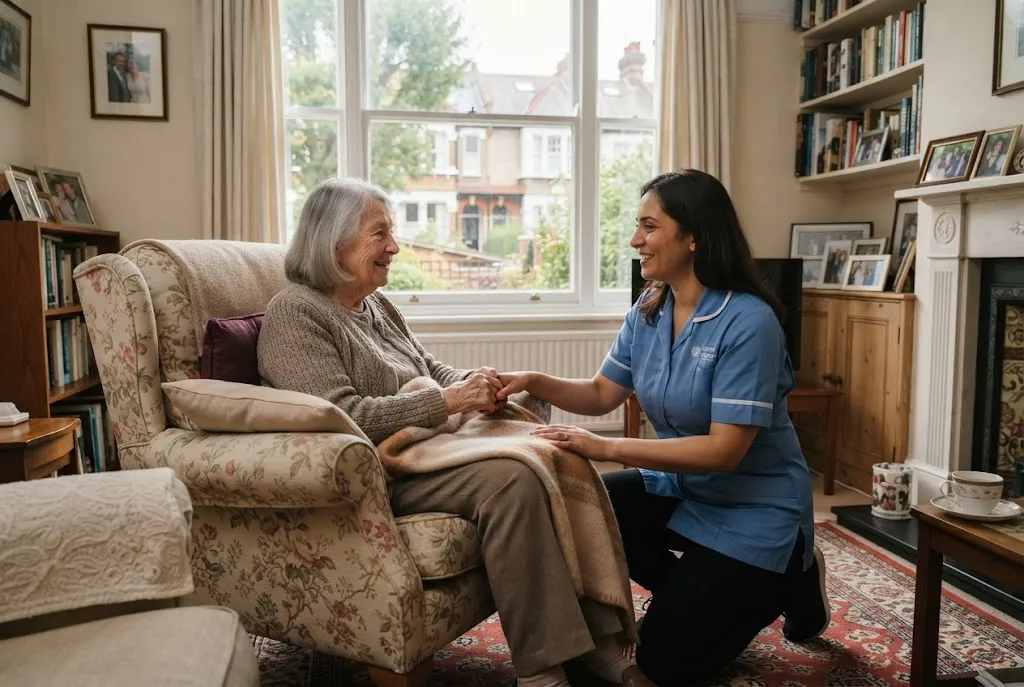 Home care in Barnet supporting an older adult at home