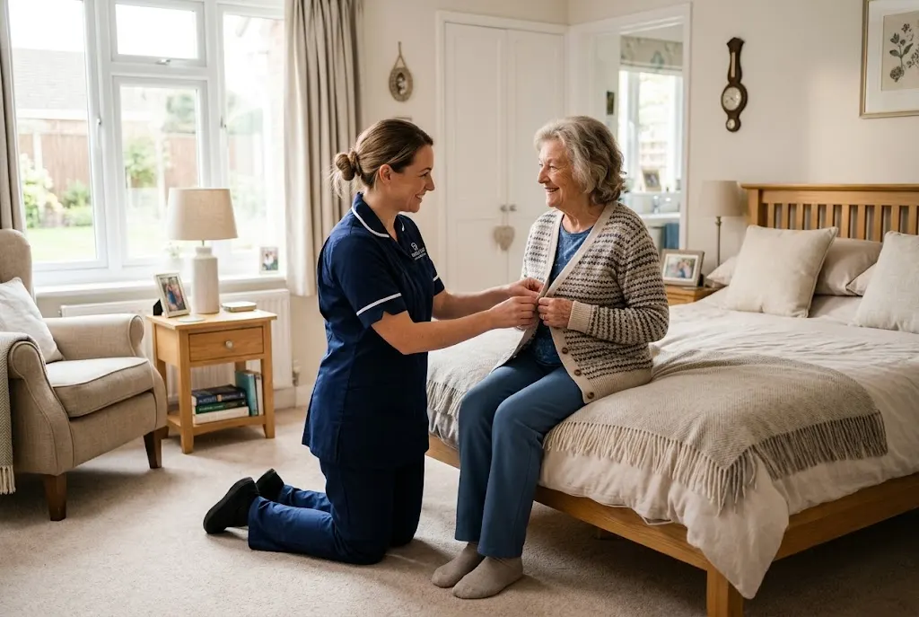 Personal care at home support for an older adult